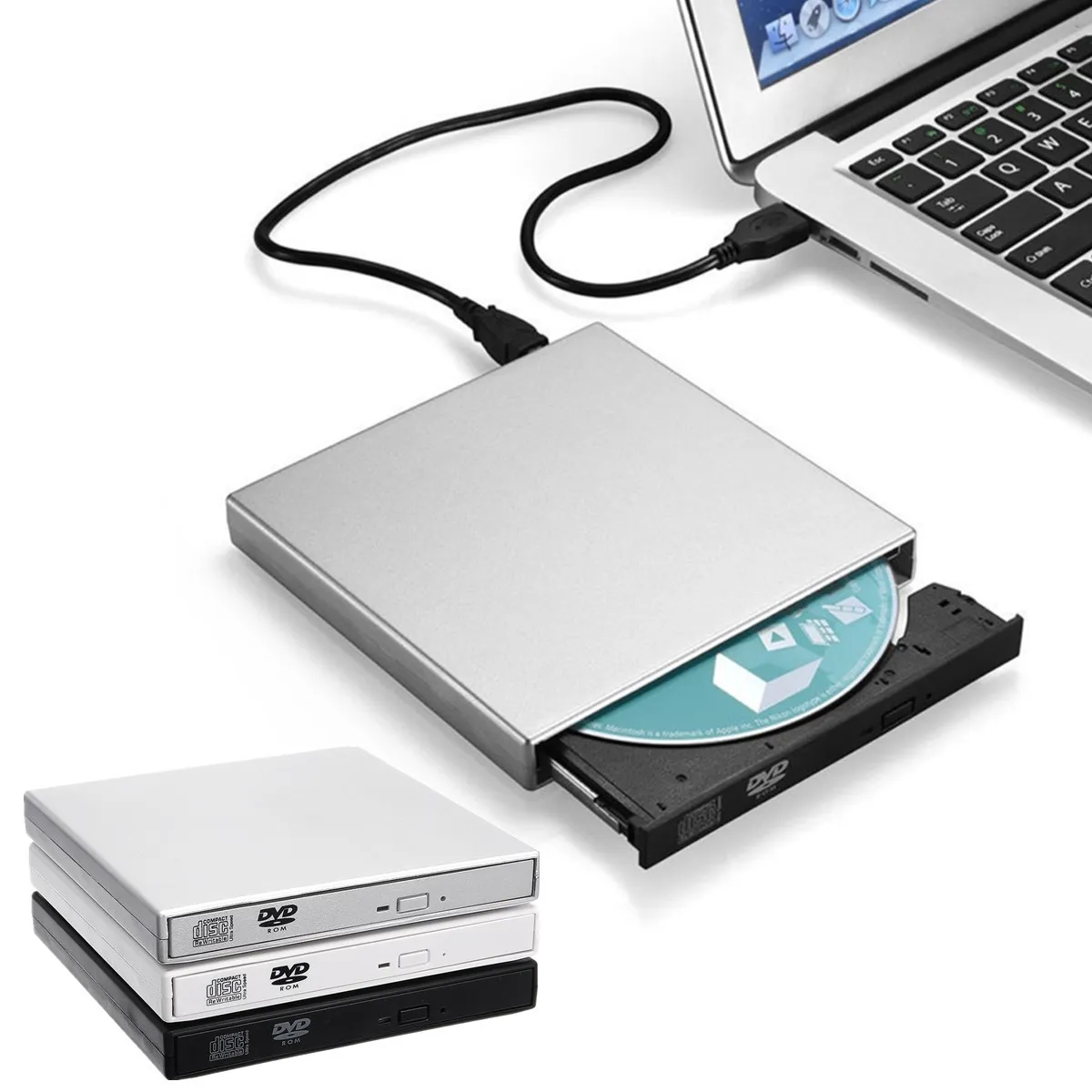 S SKYEE USB 2 0 внешний комбо DVD/CD дисков RW компакт дисков/DVD ROM CD плеер Оптический привод