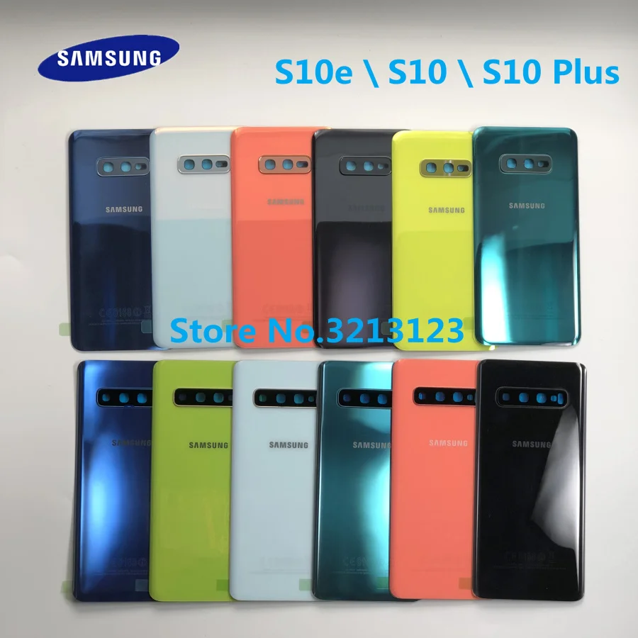 Сменное стекло для Samsung Galaxy S10 G973F + G975F S10E G970 чехол аккумулятора Корпус задней