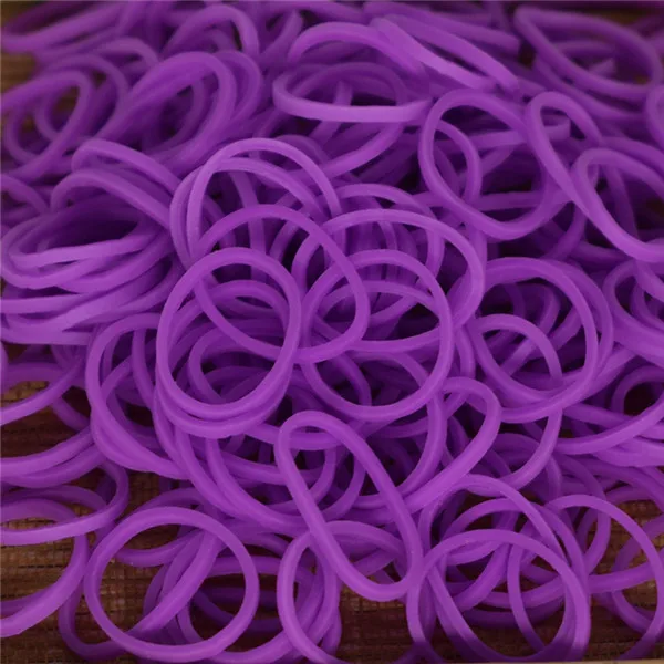 Горячие Diy игрушки браслет из резиновых полос для детей или волос Резиновые ткацкие ленты заправка резиновый ремешок сделать тканый браслет DIY подарок - Цвет: purple 2