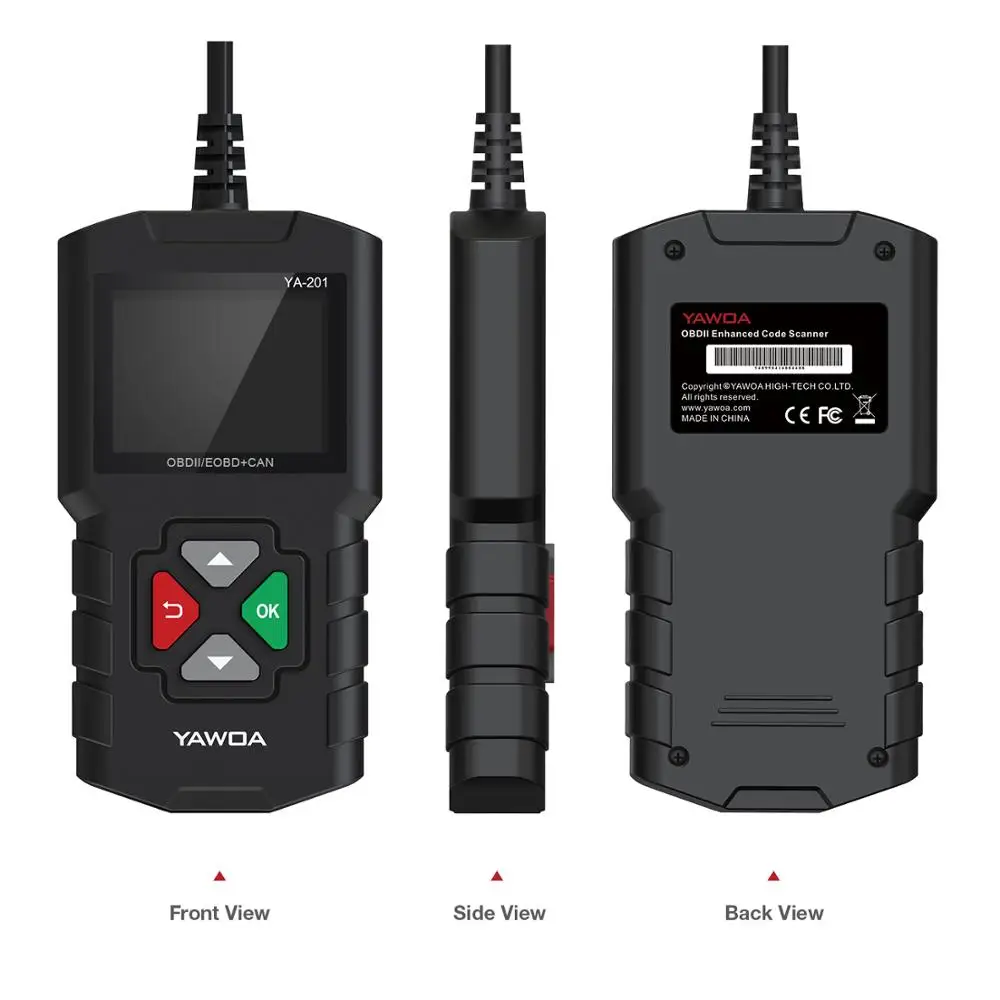 Диагностический сканер YAWOA YA 201 OBDII считыватель кодов PK NT201 AL319 YA201|Диагностические