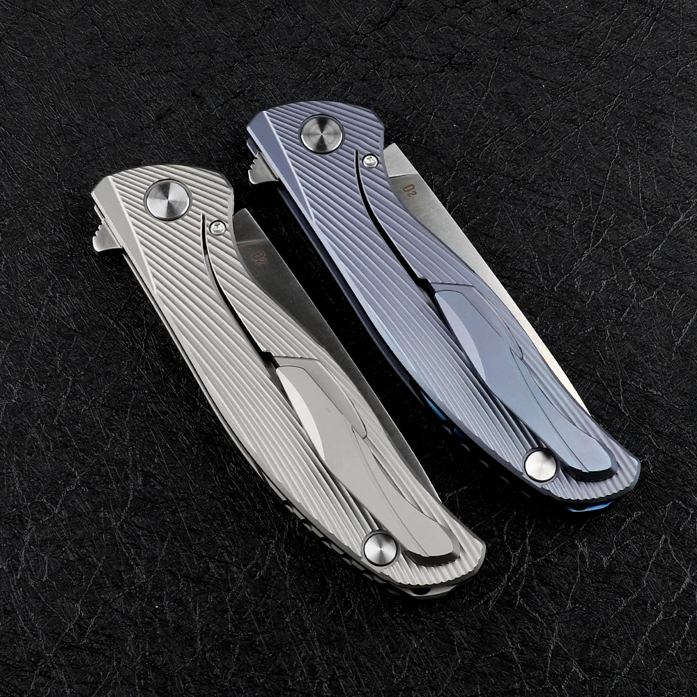 Шарикоподшипник Nine thorn F95 TC4 с титановой ручкой лезвие D2 для кемпинга охоты