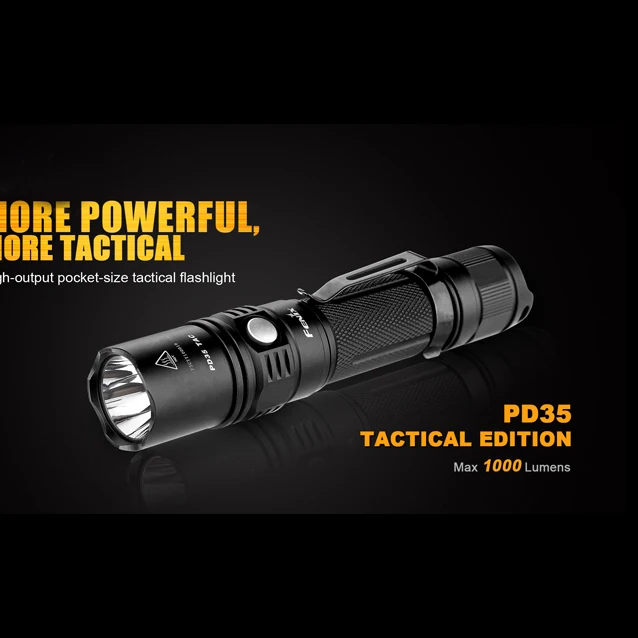 Новинка 2015 тактические фонарики Fenix PD35 TAC Cree XP-L 1000 люмен PD35TAC 6 Mod50