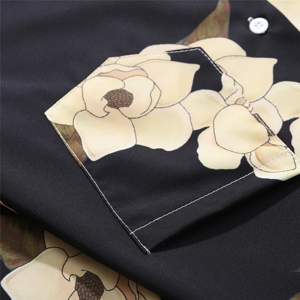 OSCN7 Casual Street Printed Short Sleeve Shirt Men 2021 Hawaii Beach Oversize Women Fashion Harujuku Shirts for X660 | Мужская одежда