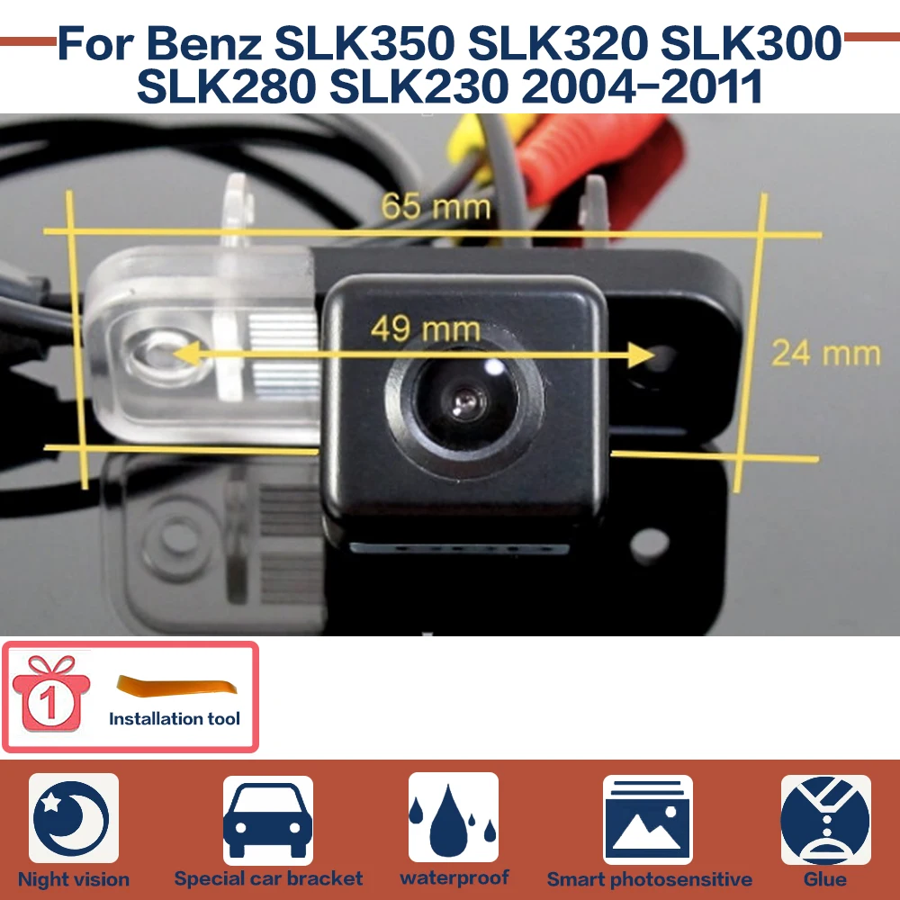 Ночное видение Full HD камера заднего вида резервного копирования Камера Высокое качество CCD для Benz SLK350 SLK320 SLK300 SLK280 SLK230 2004-2011