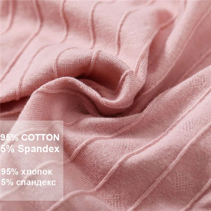 Женские хлопковые трусики с заниженной талией однотонные рельефным сердечком 6