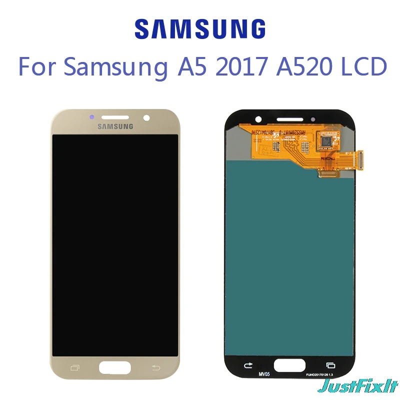 Оригинальный супер AMOLED ЖК дисплей для SAMSUNG Galaxy A5 2017 A520 A520F SM сенсорный экран