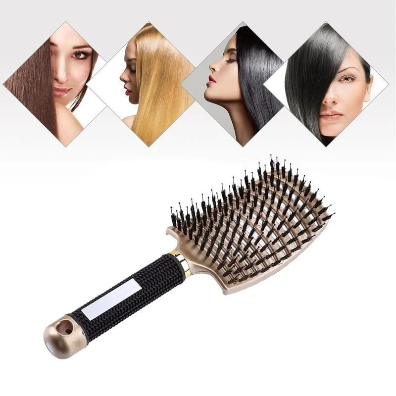 

Hair Scalp Massage Comb Hairbrush For Salon Hairdressing Hair Beauty Styling Brush Tools Women Nylon Tool Girls Hair Z9K8