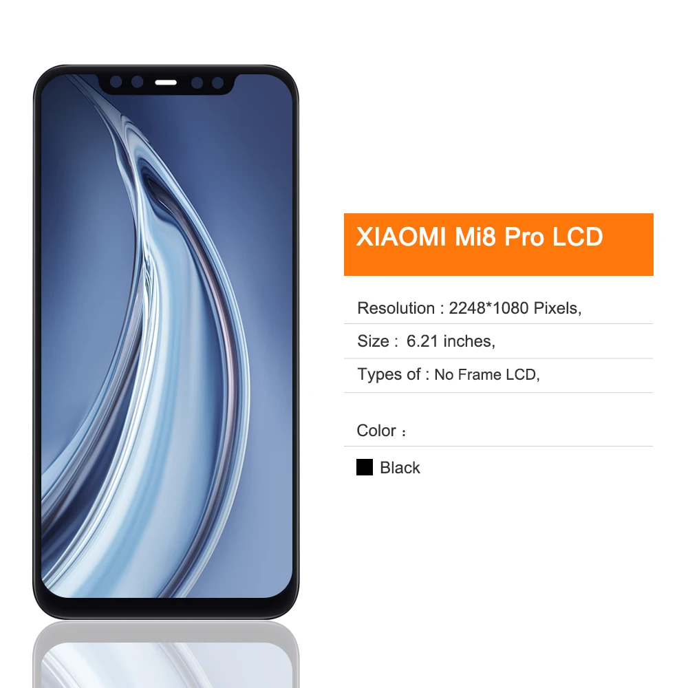 6 21 &quotОригинальный ЖК дисплей Mi 8 Pro для Xiaomi Mi8 сенсорный экран дигитайзер в сборе