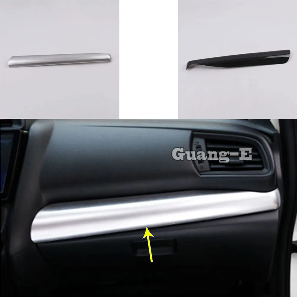 

Автомобильная наклейка внутренняя Co-Pilot ящик для хранения перчаток корзины Переключатель отделка крышка рамы запчасти 1 шт. для Honda Fit Jazz 2017 ...