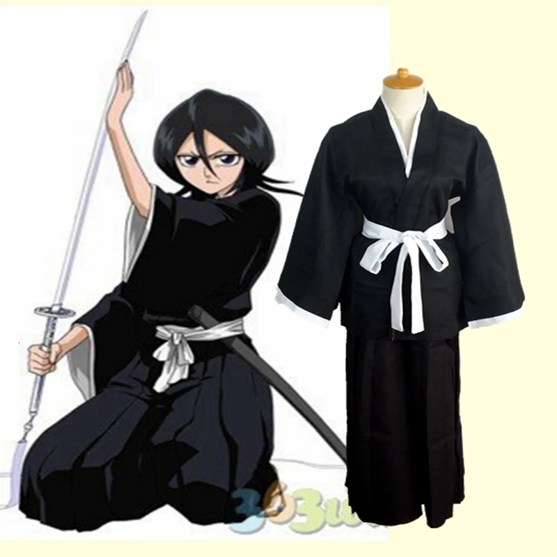 Новый костюм для косплея kurosaki lye ichigo Рукия Кучики японское аниме взрослых Ролевая