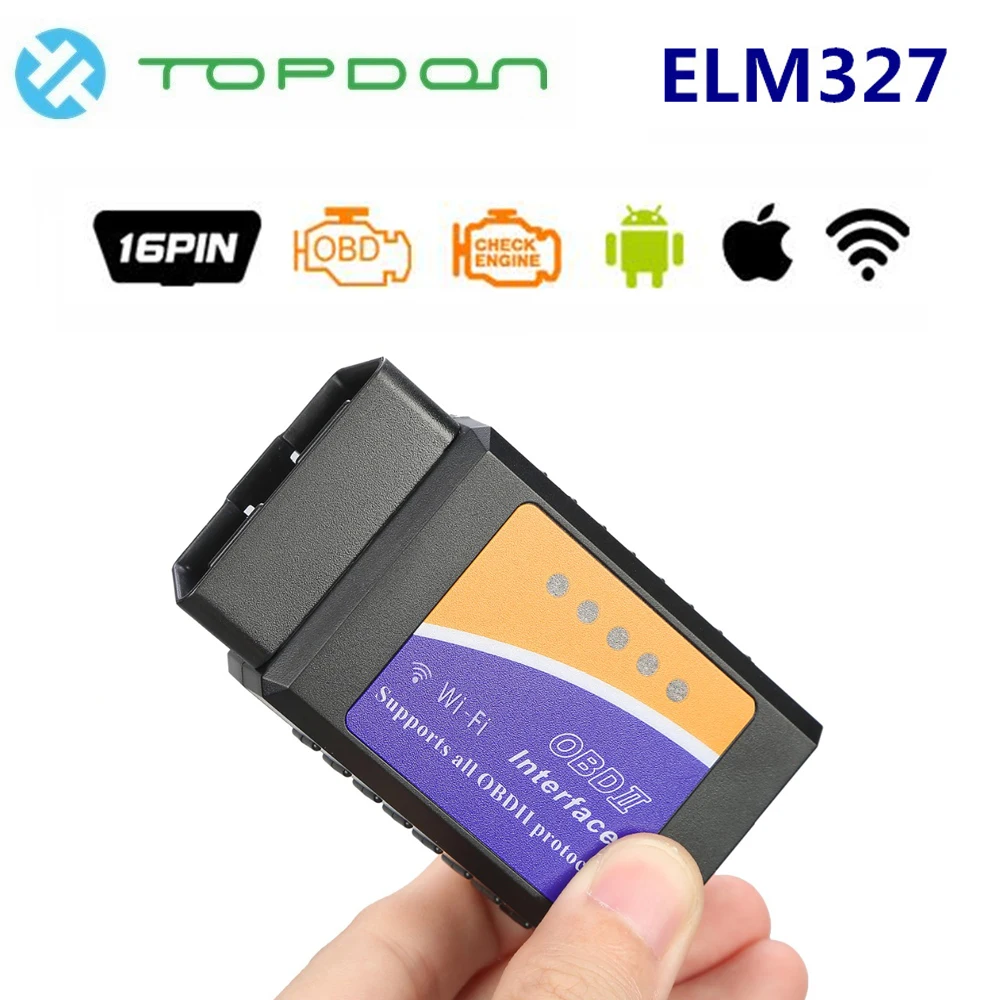 ELM327 WIFI Elm327 WiFi OBD интерфейс Pic18f25k80 V1.5 Wifi версия для IOS Android и Windows PC адаптер автоматический диагностический инструмент для сканирования - Цвет: ELM327 WIFI