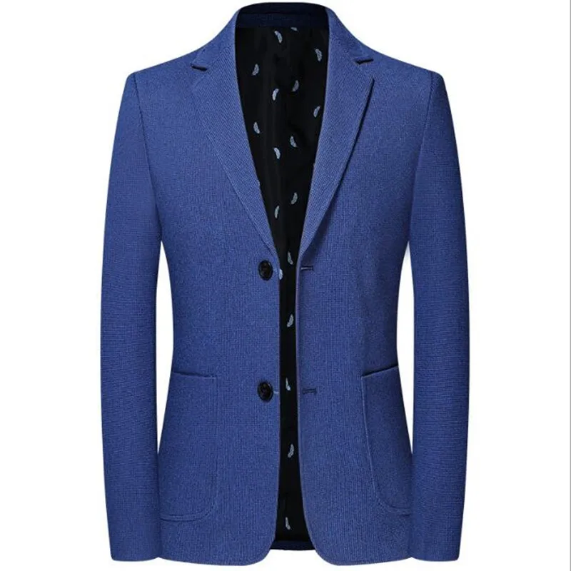 

Vintage Blazer Male Blazer Suit Jacket Business Casual Two Button Blazer For Men Regular Abrigo Hombre