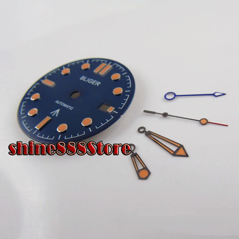 

New Blue Watch Dial + Watch Hand Fit GMT Movement