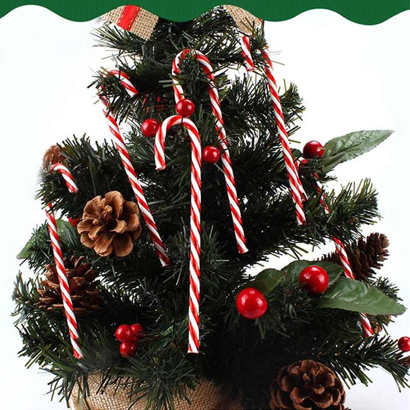 6 шт./лот карамельный кулон Рождественская елка Декор висячие украшения для