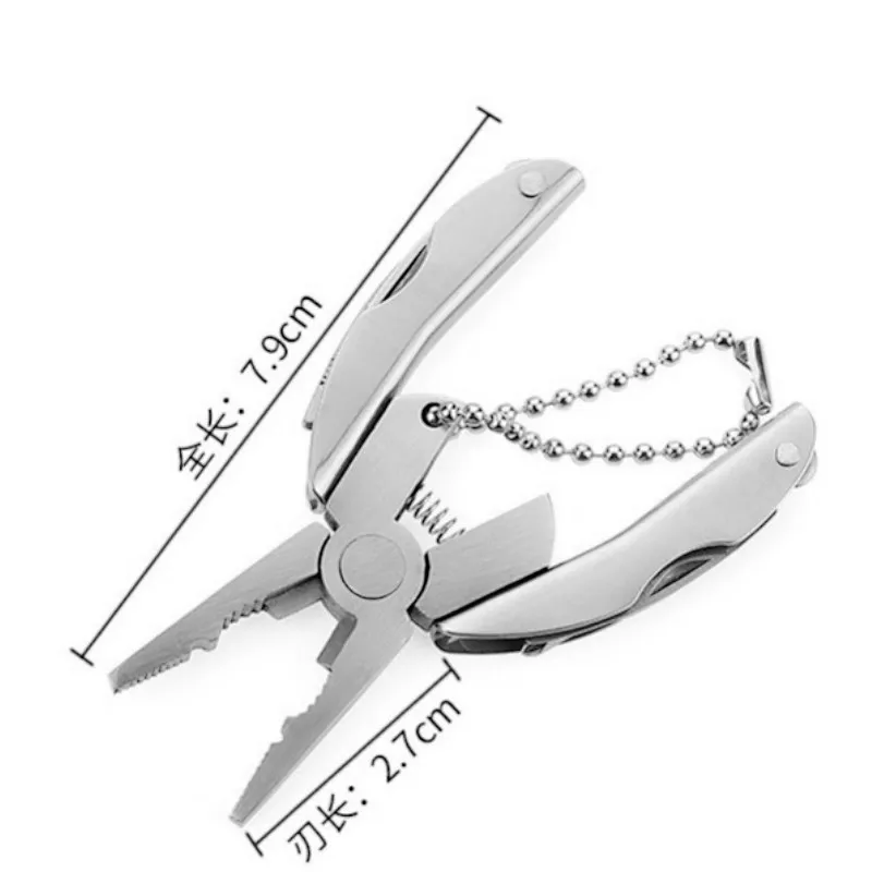 

Stainless Steel Multifunctional Folding Pliers New Outdoor Keychain Screwdriver Hiking Survival Tool Outdoor Camping Travel Set