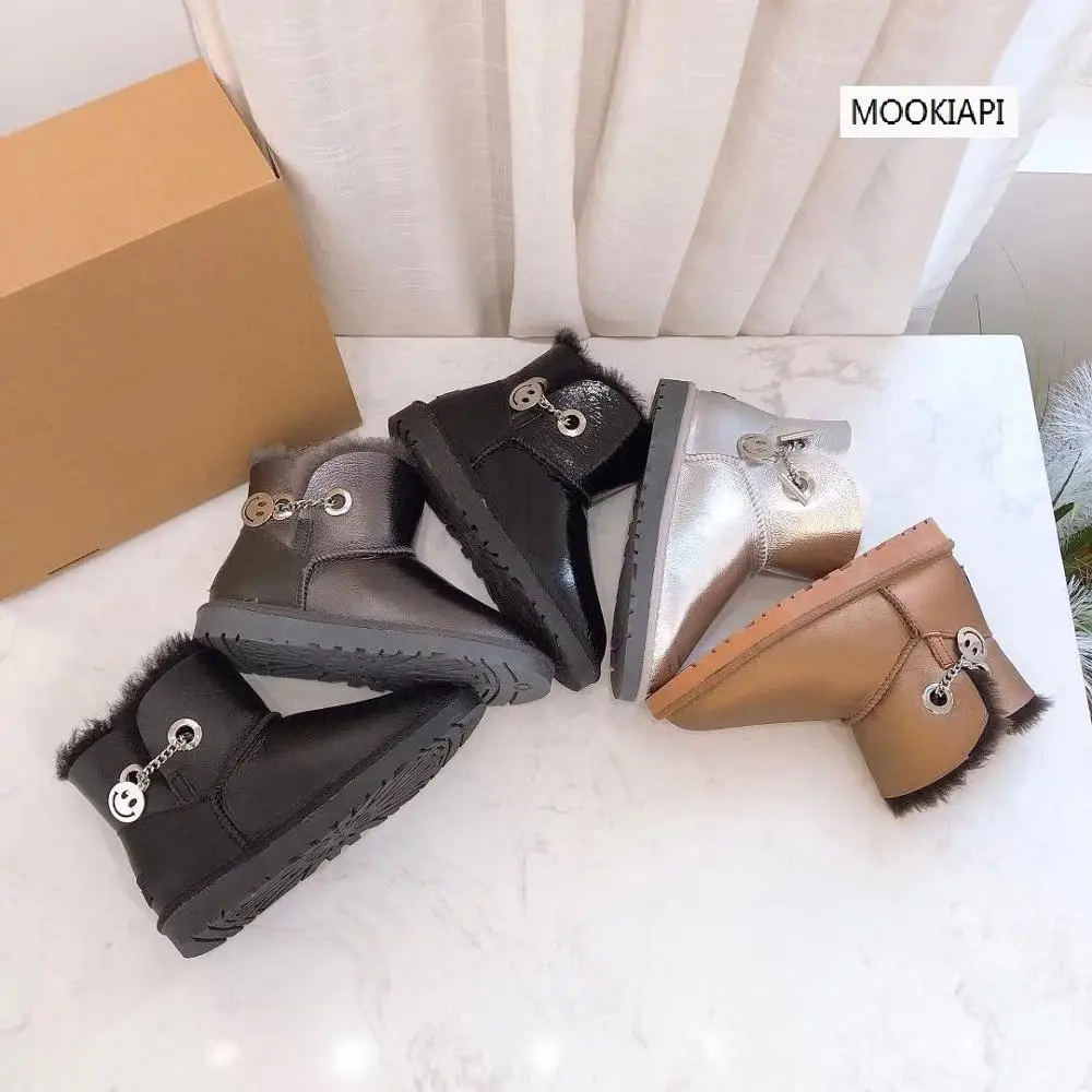 2019 китайская брендовая Высококачественная зимняя обувь натуральная овчина 100%