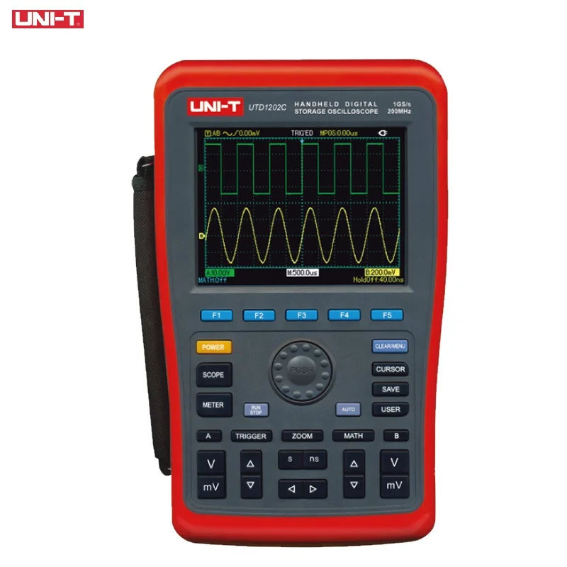 

UNI-T UTD1202C Портативные Цифровые запоминающие осциллографы 200 МГц 2 канала 1GS/s