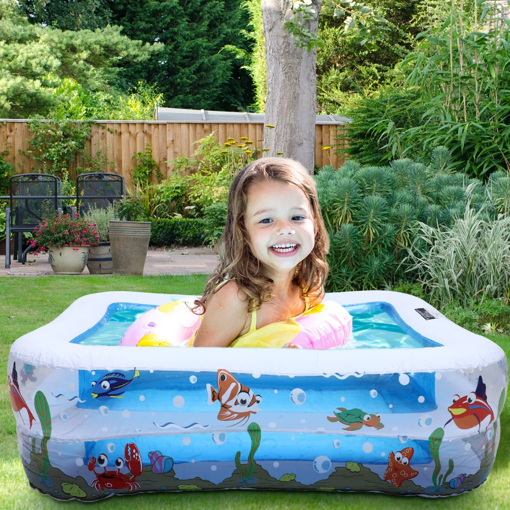 

1pc Inflatable Pool Portable Kiddie Swimming Pool Durable Water Pool for Kids