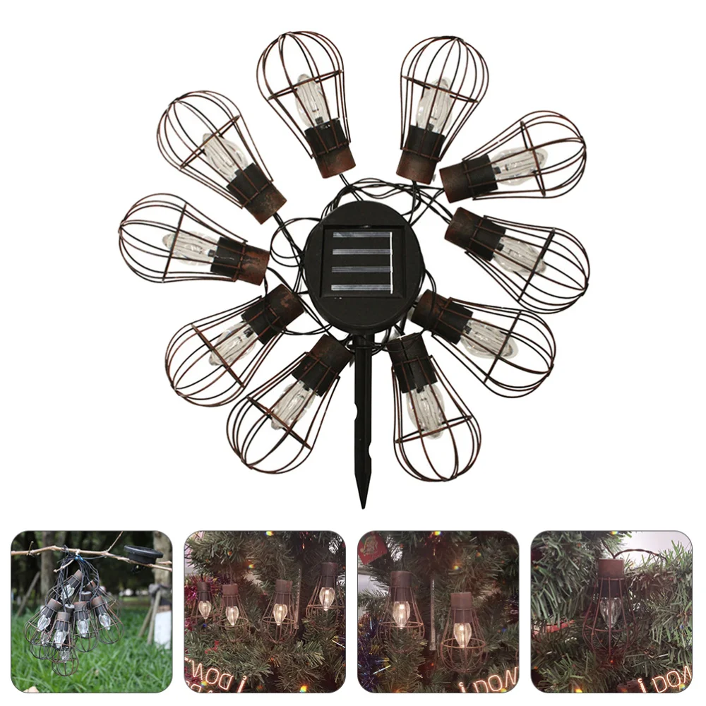 

1 Set Romantic Night Glowing LED Bulb Light String Solar Powered String Lights