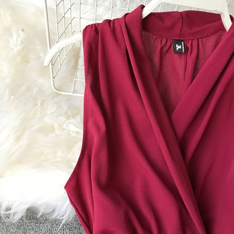 Женское винтажное платье без рукавов ZQLZ розовое повседневное пляжное с