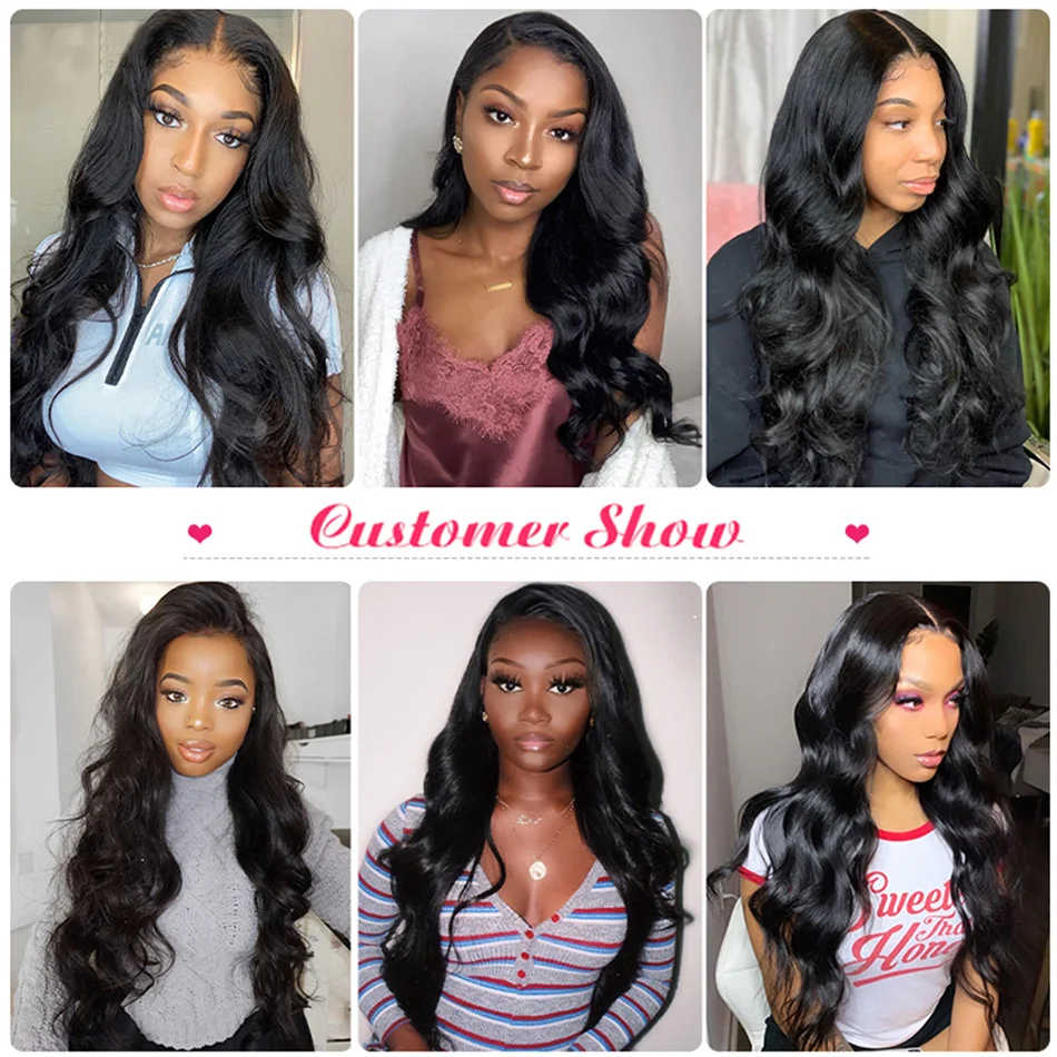 

1/3/4/5 Pcs Body Wave Bundles Natural Wavy Human Hair Weave Bundle Deals Double Wefts Remy Human Hair Extensions For Balck Women