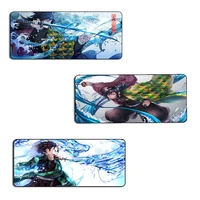 large mouse pad anime office computer desk mat personalized mousepad grande demon slayer rubber gaming keyboard accessories