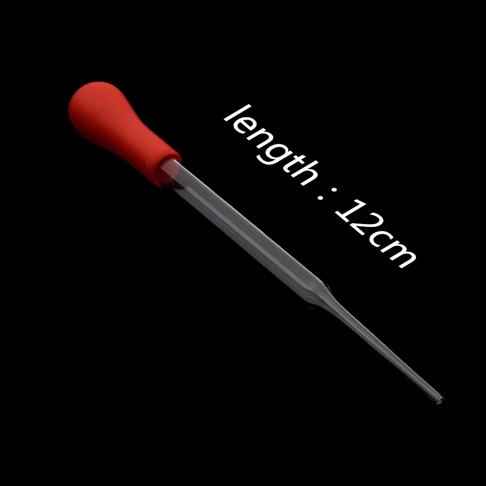 Пипетка стеклянная медицинская 5 шт./компл. 10 мл капельница с Красной резиновой