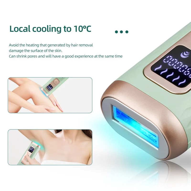 

CkeyiN Electric Depilatory Laser Hair Epilator Permanent Hair Removal Ipl 990000 Flash Body Hair Remover Women Shaver Depilador