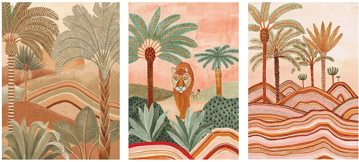 

Palms Tree Oil Painting On Canvas Wall Decoration For Home Office