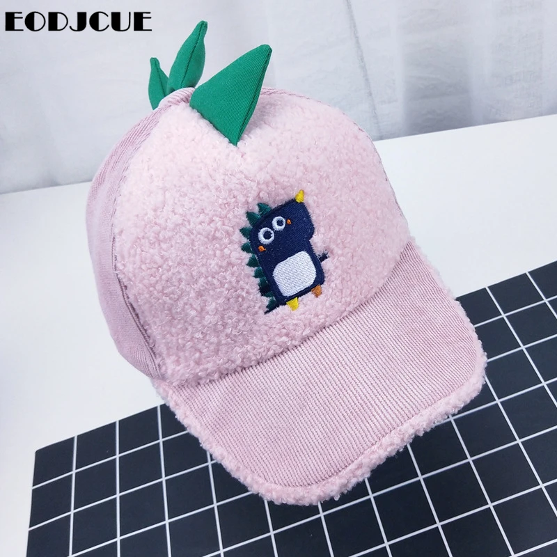 Динозавр вечерние зимние бейсболки для Snapback шапки маленьких мальчиков и девочек