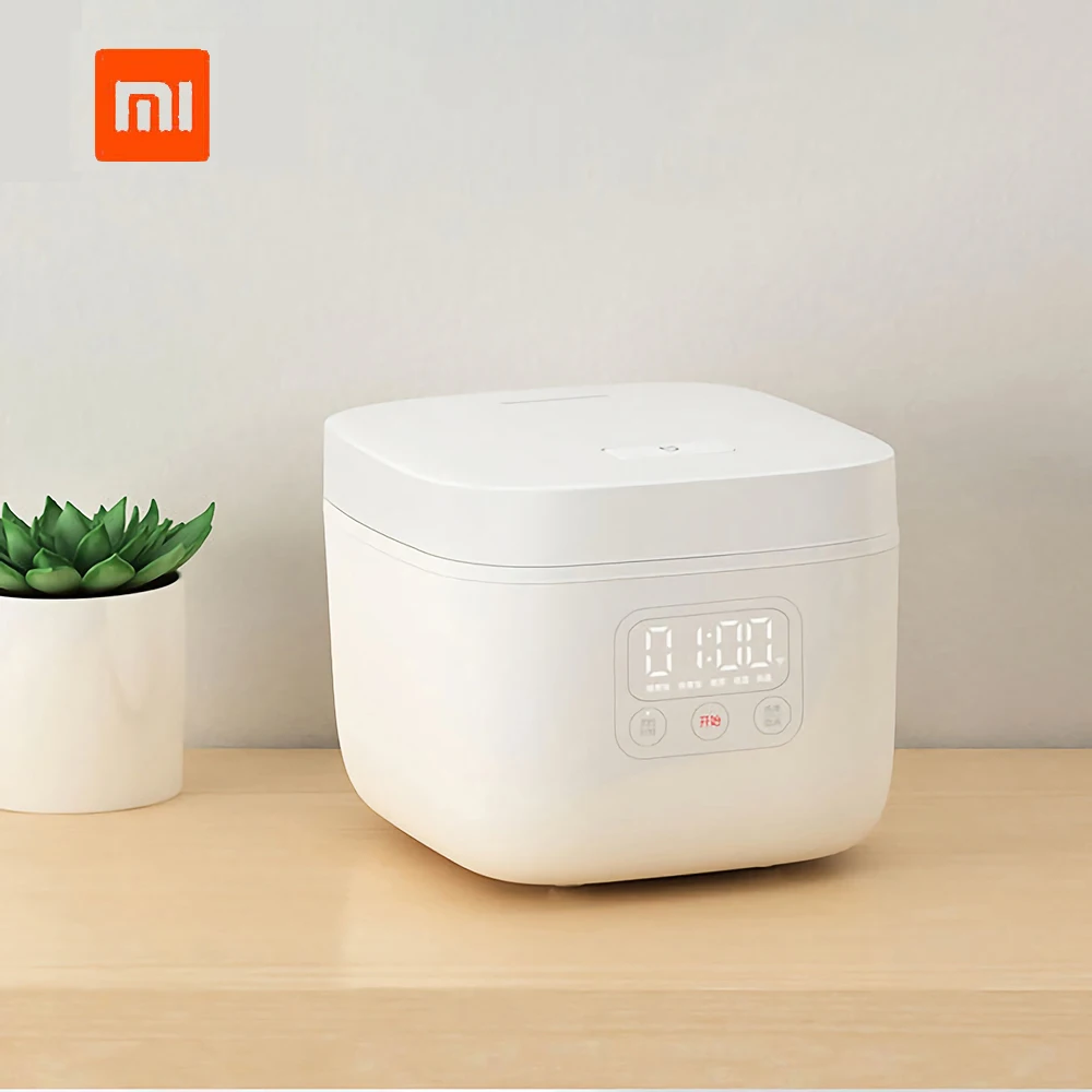 Лидер продаж Xiaomi 1.6L электрическая рисоварка, кухонная мини-плита, маленькая рисоварка, интеллектуальная установка, светодиодный дисплей