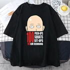 Женские футболки с принтом ONE PUNCH MAN The Way For The Force, брендовые футболки с круглым вырезом, свободная одежда из мультфильма, модная футболка с принтом