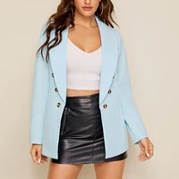 spring autumn women blazers and jackets elegant work solid colors single breasted office blazer suits 2021 casual commute suits