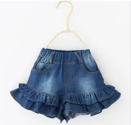 

New Girls Summer Denim Ruffled Skirts Girls Jeans Rivet Skirt Baby Girls Party Jean Skirt Children Kids Fashion Girls Clothing