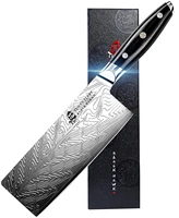 tuo vegetable meat cleaver knife chinese chefs knife 7 inch high carbon stainless steel kitchen knife with g10 full tang h