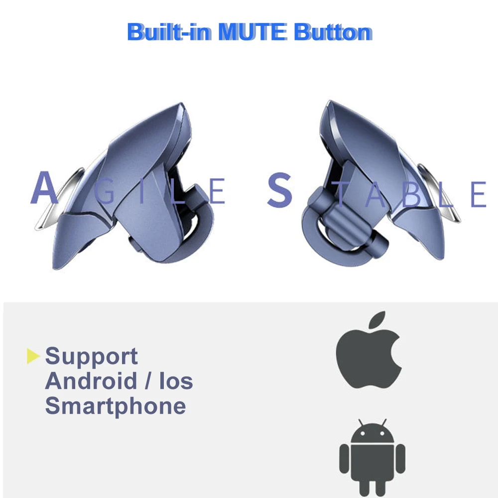 

PUBG Controller Trigger Gamepad Mobile Game Phone Gaming Joystick Ros Grip Shooter Fire Aim Key Button Handle L1R1