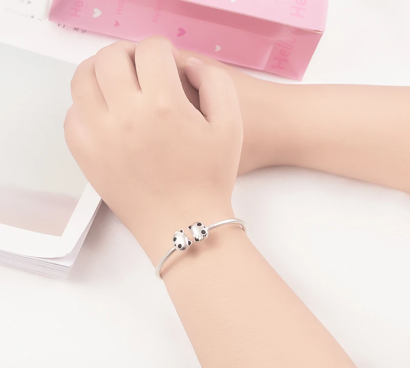 Браслет детский из серебра 100% пробы с мультяшными персонажами|Гибкие и жесткие