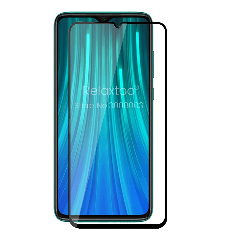 Black 9d полное клеевое Защитное стекло для xiaomi redmi note 8t защитные очки пленка на xiomi xaomi xiami redmi note 8 note 8 pro 8a note8t - Цвет: Black