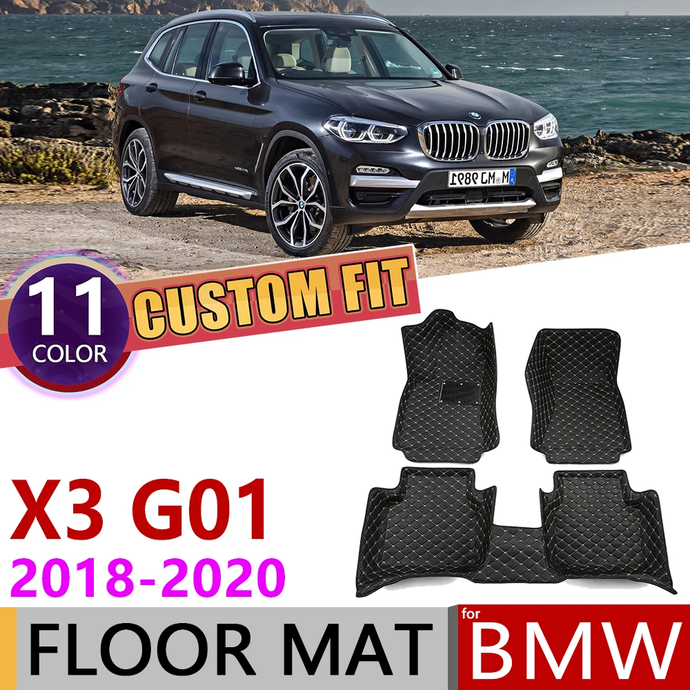 Кожаные автомобильные коврики на заказ для BMW X3 G01 2018 2019 2020 5 мест
