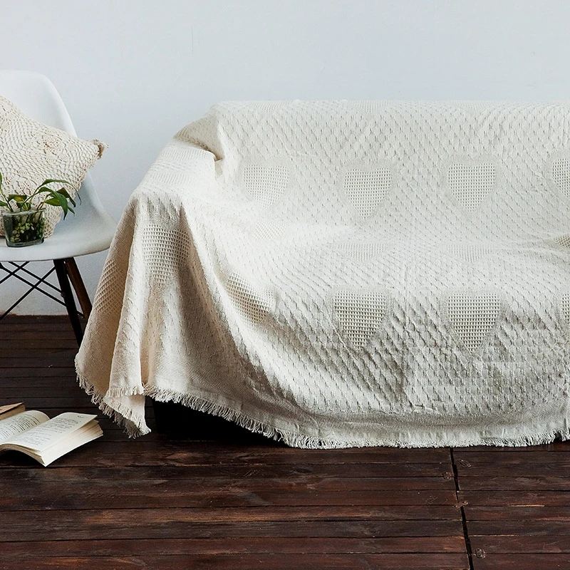 Goede Gooi Deken Soft Travel Camping Cover Kleed Effen Kleur Wit Sprei Laken Thuis Kantoor Gebreide Stoel Sofa Handdoek Deken