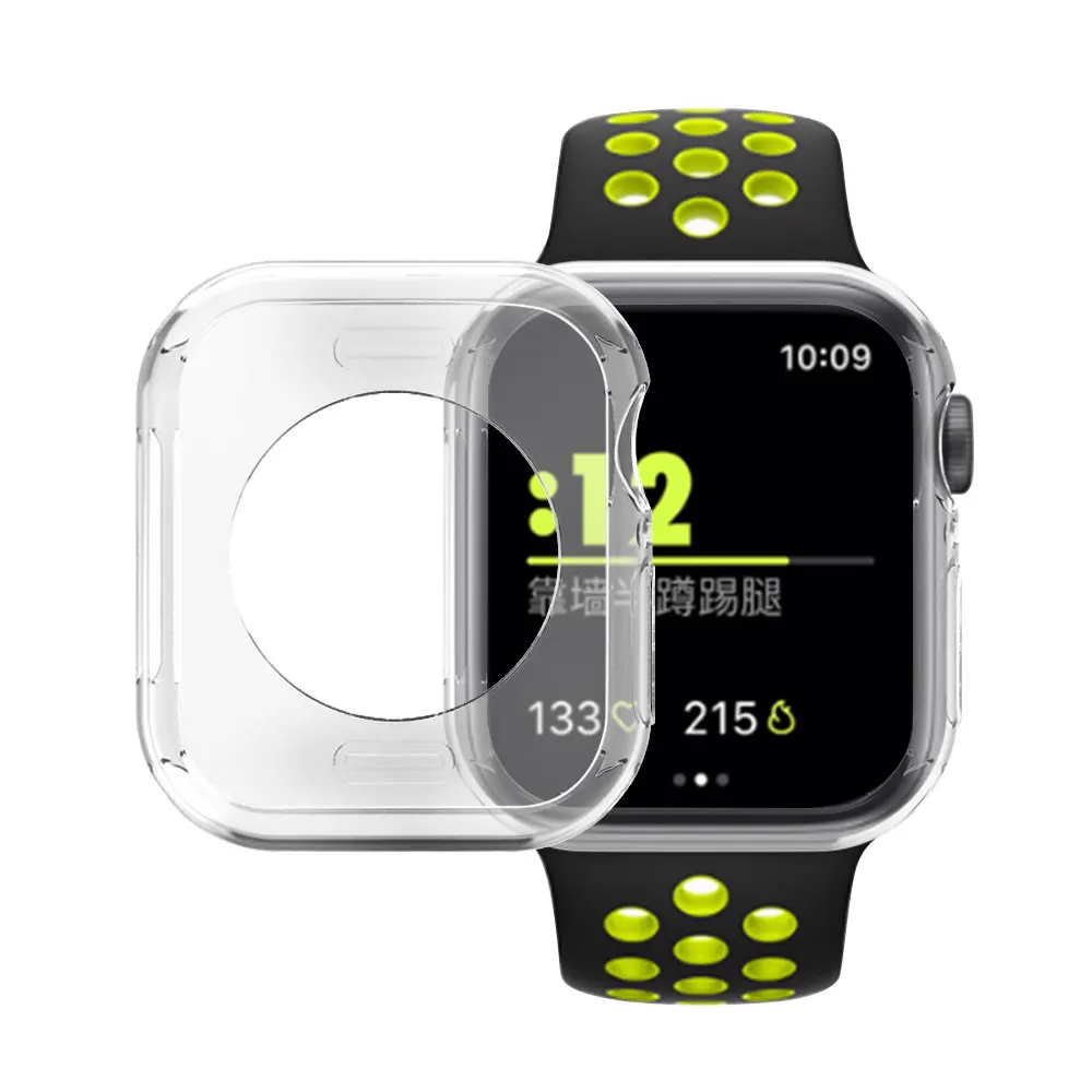 Мягкий чехол из ТПУ для Apple Watch 3, 2, 1, 42 мм, 38 мм, защитный чехол для iWatch 4, 40, 44 мм, серия 5, бампер для часов