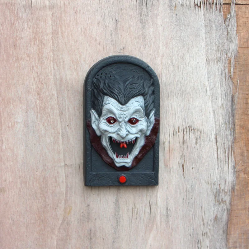 Страшный дверной звонок Череп ведьма призрак светящиеся игрушки Хэллоуин звук и