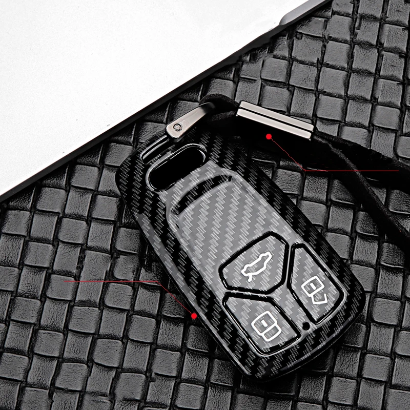 ABS оболочка чехол для ключа автомобиля Audi A4 Новый A4L A5 A6L QT S5 S7 Q7 TTS A7 A8 Q8 2018 2019 умный