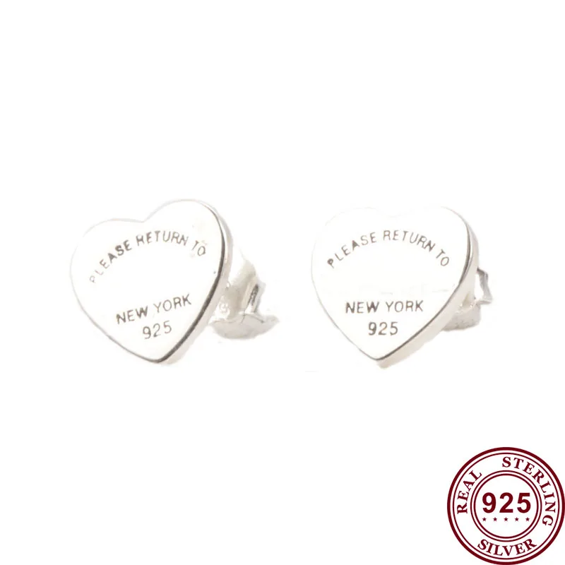 

Original 925 серьги Silver Pan Earrings Exquisite Silver Heart Shaped Pan Earrings For Women Wedding Gift Fashion Jewelry