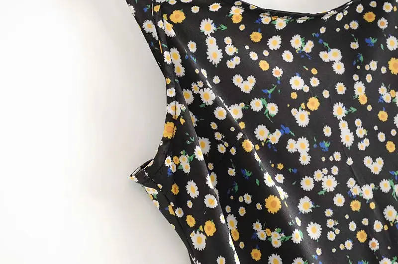 Bazaleas винтажное летнее платье с принтом рыбий хвост Vestido шикарное черное белым и