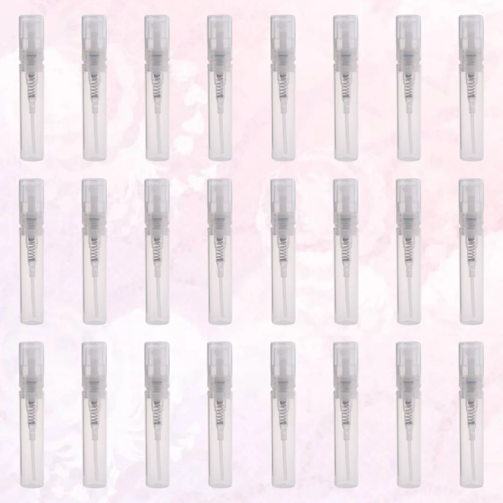

50pcs Mini Empty Perfume Atomizer Clear Spray Bottles Refillable Liquid Sprayer (3ml)