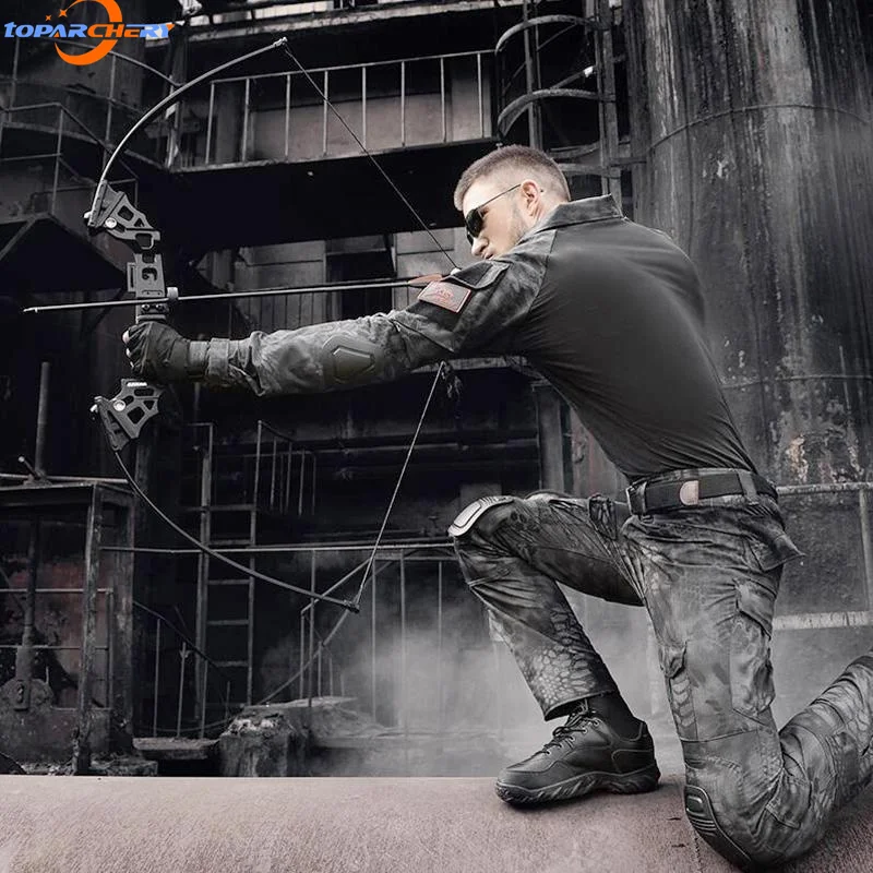 

Лук для стрельбы из лука 40 фунтов, прямой лук для охоты, лук для тренировок на открытом воздухе, стрельбы, рыбалки, спортивных игр, Рогатка Tade ...