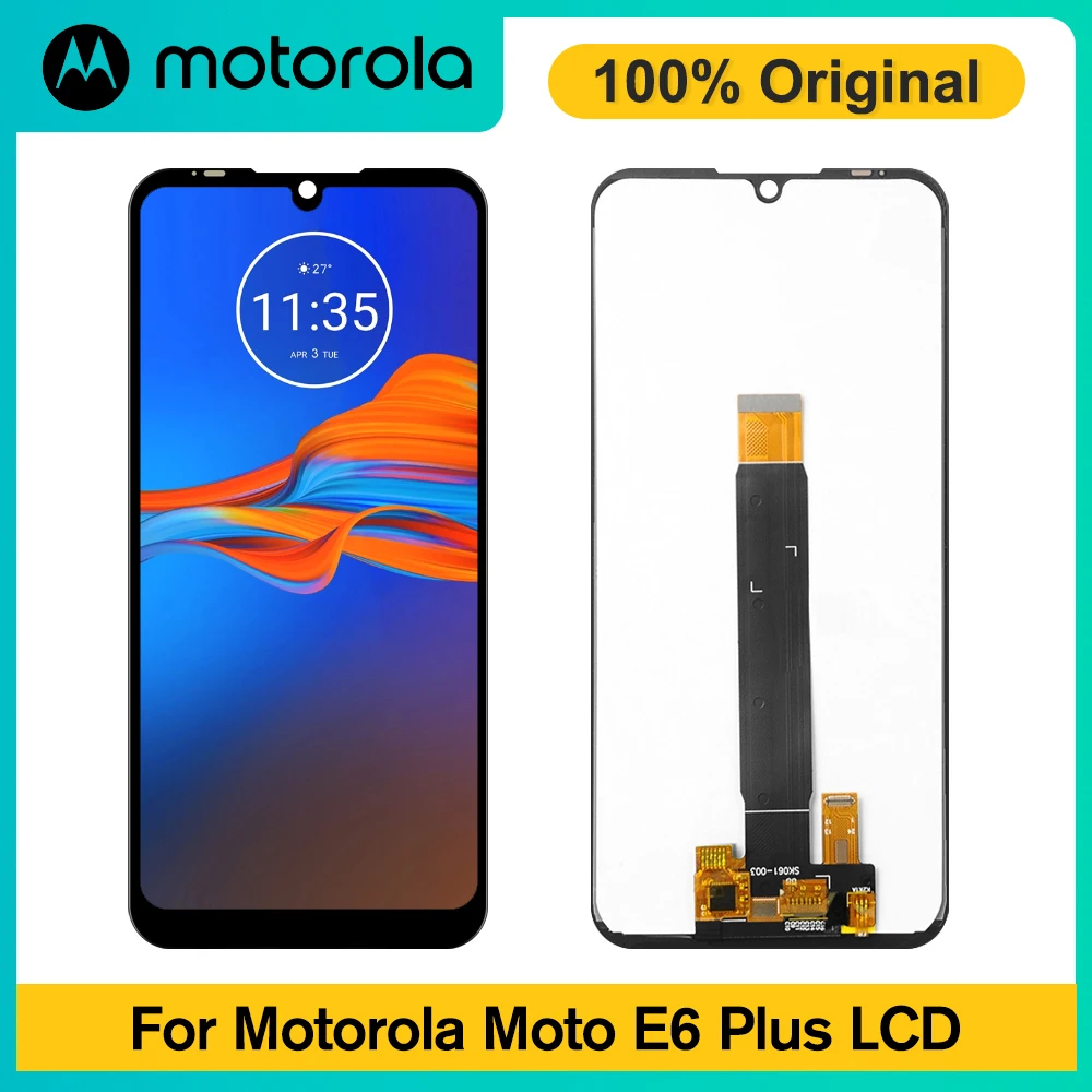 ЖК-дисплей 6 1 &quotдля Motorola Moto E6 Plus сенсорный экран с дигитайзером в сборе замена для