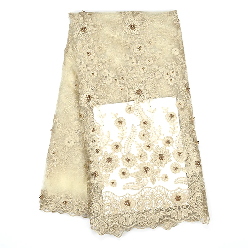 Sequin Fabric Lace African Fabrics French Sequins Embroidery | Аксессуары для одежды