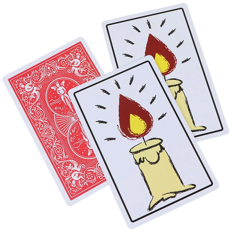 1 Juego de velas para aliviar cartas m&aacute;gicas, trucos de magia, accesorios de magia, incre&iacute;ble juguete m&aacute;gico, Juguetes Divertidos para ni&ntilde;os-4